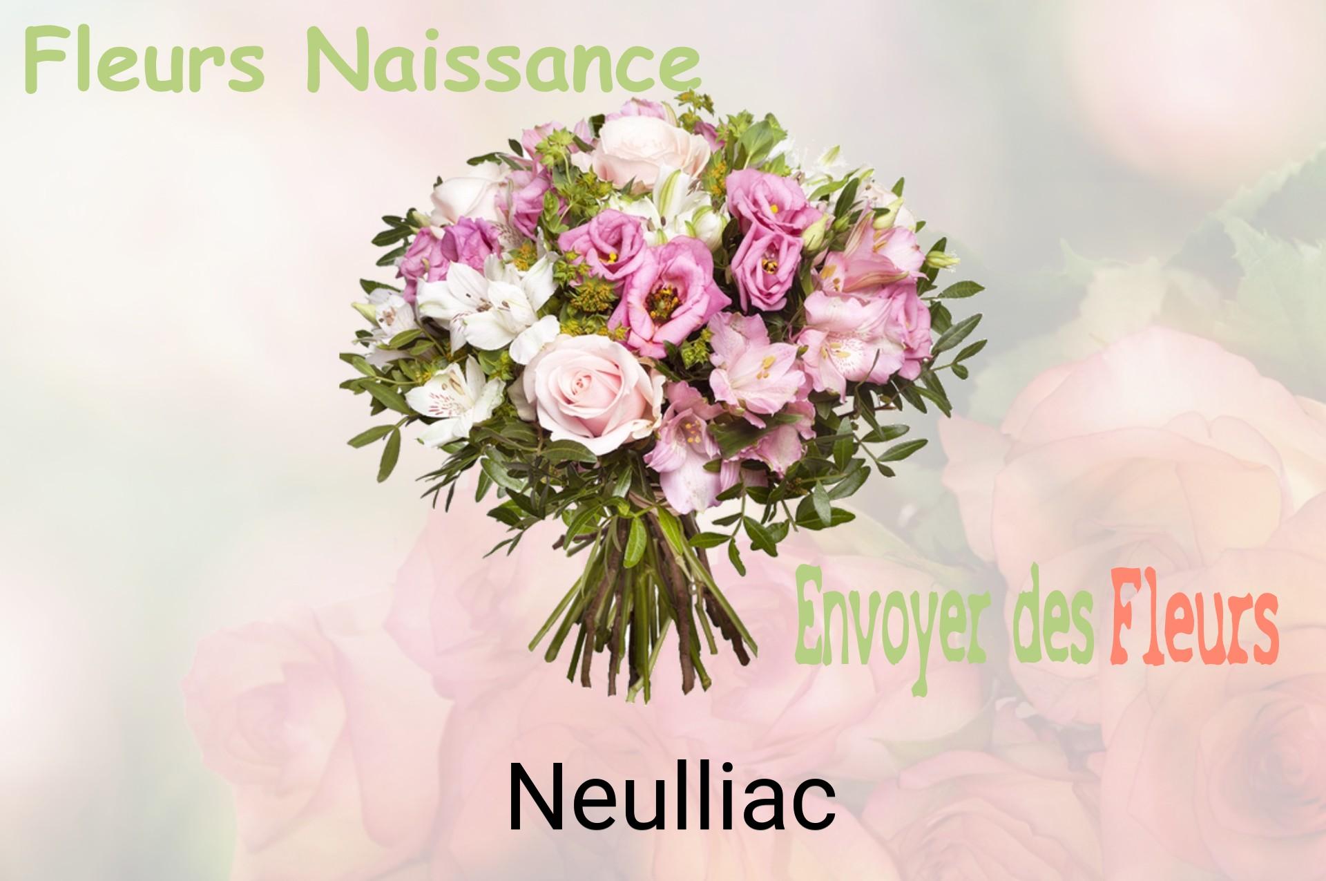 Bouquet de fleurs de naissance livré à Neulliac